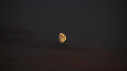 full moon in the dark