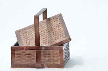 Traditional handmade box made from bamboo