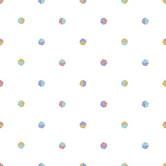 seamless simple geometric pattern background with multicolour glitter polka dot