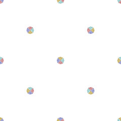 seamless simple geometric pattern background with pastel glitter polka dot