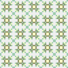 Fototapeta premium Abstract Cross Pattern generative computational art illustration