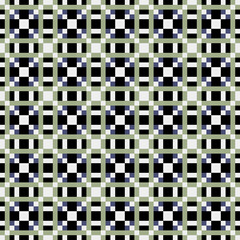 Fototapeta premium Abstract Cross Pattern generative computational art illustration
