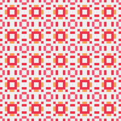 Fototapeta premium Abstract Cross Pattern generative computational art illustration