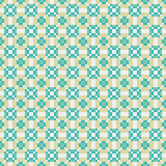 Fototapeta premium Abstract Cross Pattern generative computational art illustration