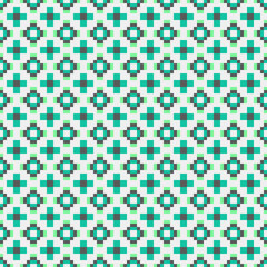 Abstract Cross Pattern generative computational art illustration