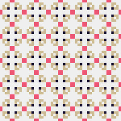 Abstract Cross Pattern generative computational art illustration