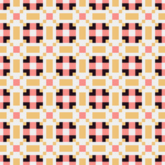 Fototapeta premium Abstract Cross Pattern generative computational art illustration