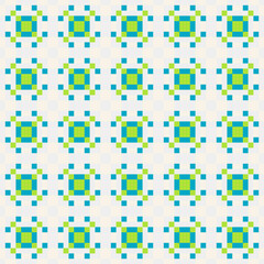 Abstract Cross Pattern generative computational art illustration