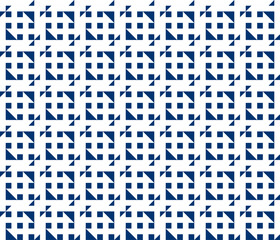 Seamless vector pattern in geometric ornamental style. Design for prints on fabrics, textile, surface, paper, wallpaper, interior, patchwork, wrapping.