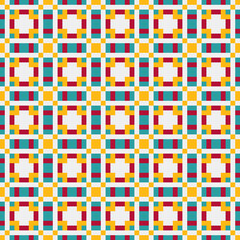 Abstract Cross Pattern generative computational art illustration