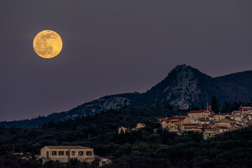 The first full moon of 2021 corfu