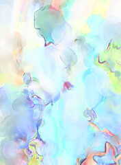Modern art painting. Artistic watercolored backdrop material. Unique watercolor random pattern. Creative abstraction. Digital texture wallpaper. 2d illustration.