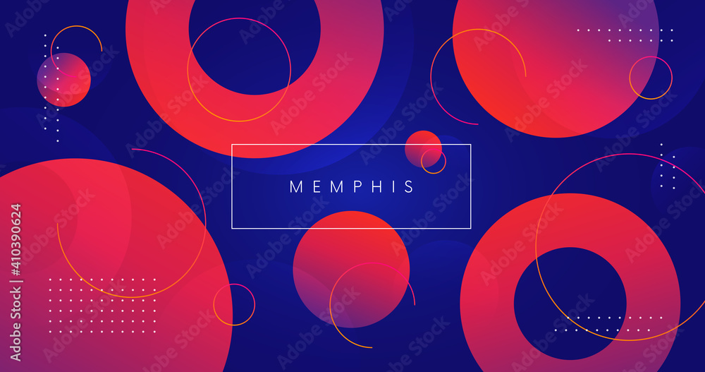 Poster olorful geometric background vector design. Abstract composition with shapes. Futuristic backdrop.
