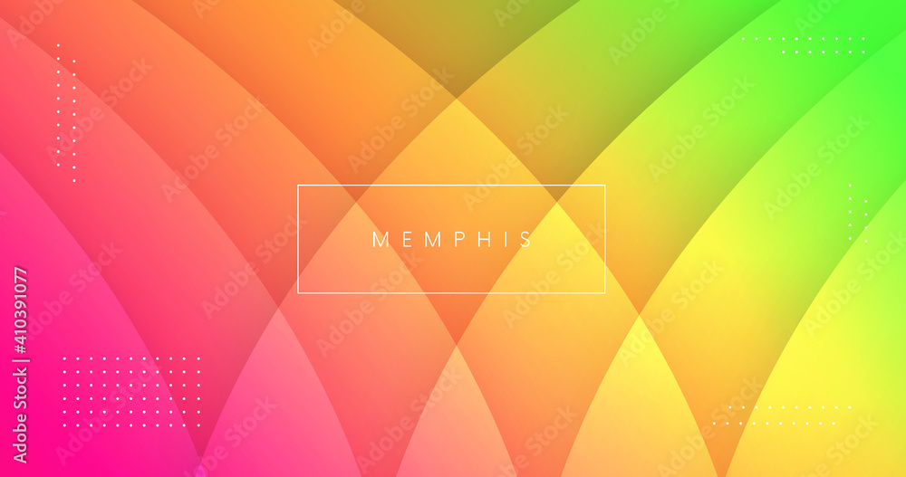 Poster Abstract colorful geometric background vector design. Rainbow gradient backdrop. Cool pattern.
