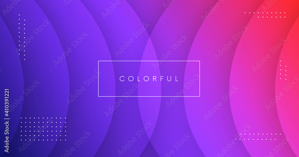 Poster Minimal modern geometric gradient background. Abstract colorful backdrop vector design. Futuristic composition for Landing page, Web, Poster, Banner.