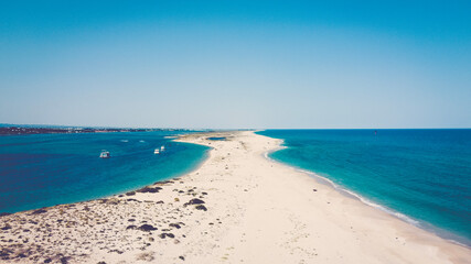 Barra Velha Island in Fuseta Algarve