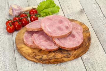 Natural ham made from pork