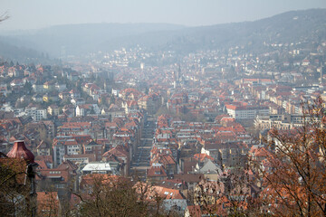 Ausblick auf Stuttgart vom Teehaus 