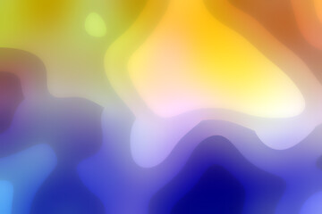 Soap glossy and shiny liquid or slime abstract gradient background 3D illustration - soft focus background design template