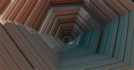 Picture of three-dimensional fractals