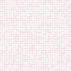 St. Valentine day background. Cute pattern of pink hearts on a white backdrop. Vector 10 EPS.