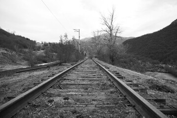 old train train enjoys train road