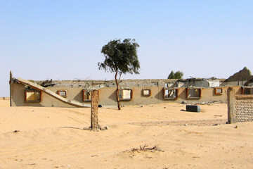 Gulf War damage in Kuwait desert
