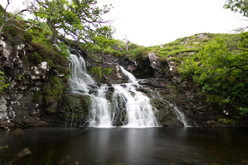 Fototapeta na wymiar Wasserfall, Eas Fords, Mull, Schottland