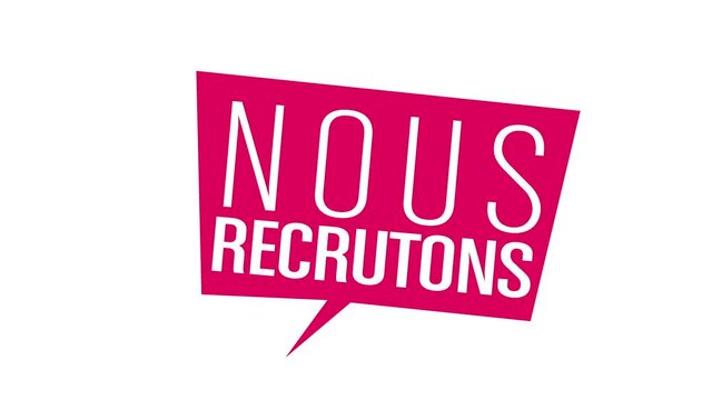 nous recrutons-bulle dialogue animation