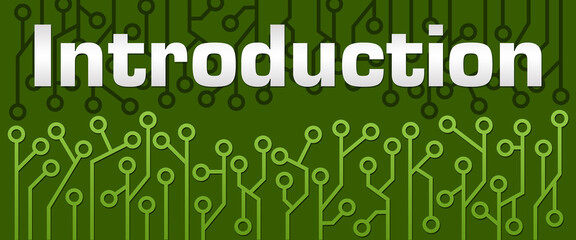 Introduction Green Circuit Top Bottom Background Text 