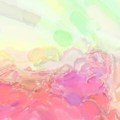 Contemporary art. Colorful texture of hand made artwork. Modern painting. Watercolor strokes on surface. Artistic background image. Abstract painting on canvas. Brushstrokes.