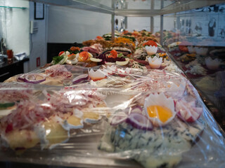 The Danish open sandwich (Smørrebrød) in Copenhagen. 