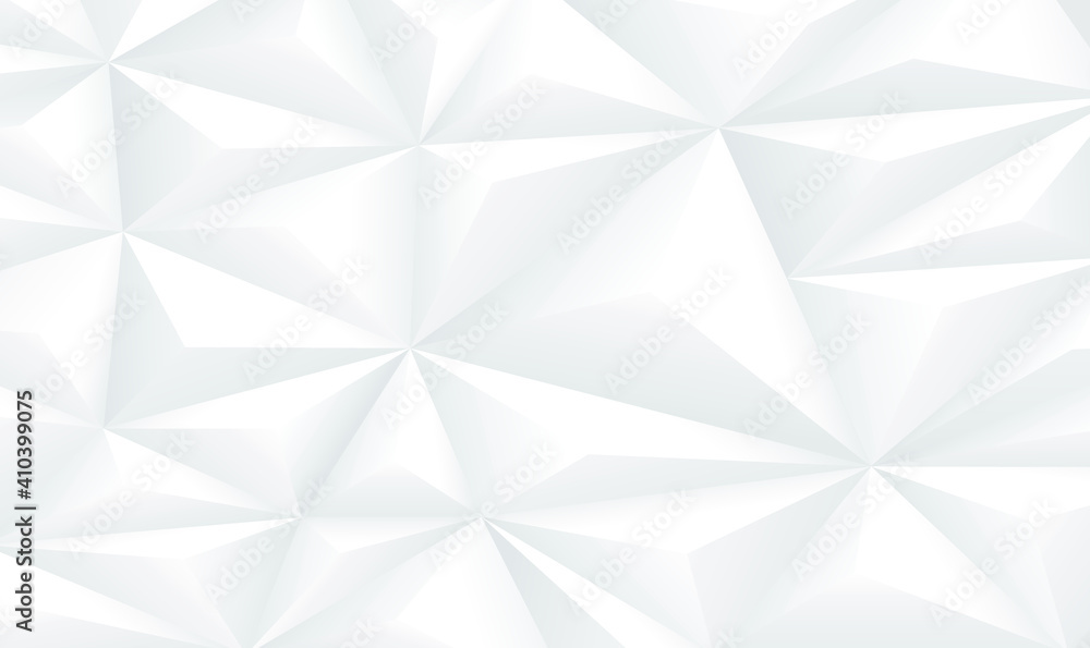 Poster abstract white geometric 3d background. abstract gray background low poly textured triangle shapes i