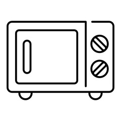 Microwave oven icon design line style