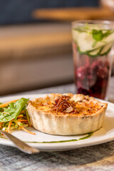 salad with juice ready to eat