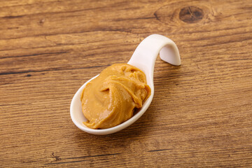 Peanut butter in the bowl