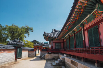 Fototapeta na wymiar around if Gyeongbokgung Palace in Seoul