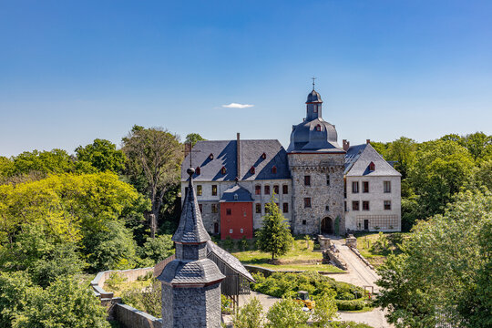 Schloss Liedberg Luftaufnahme