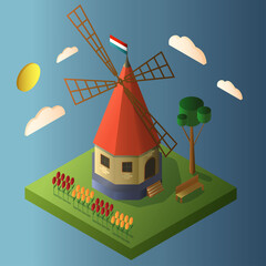 Windmill isometric