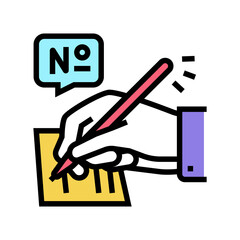 filling lotto card color icon vector. filling lotto card sign. isolated symbol illustration