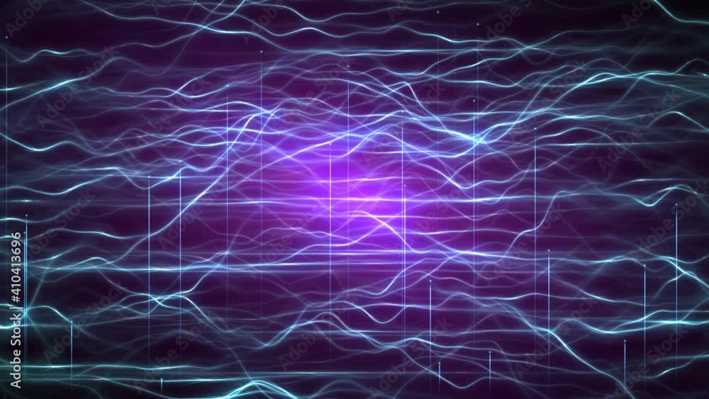 Canvas Prints abstract futuristic technology innovation wave curve overlay effect