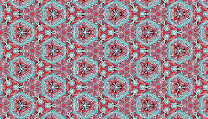 seamless geometric pattern with shapes