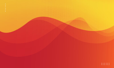 Abstract orange background. Dynamic shapes composition. Vector illustration