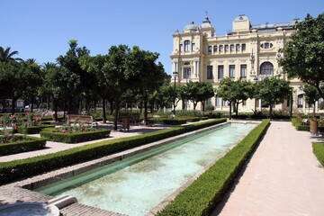 Building monument city hall. Costa del Sol, Malaga. Andalusia southern Spain. Europe.