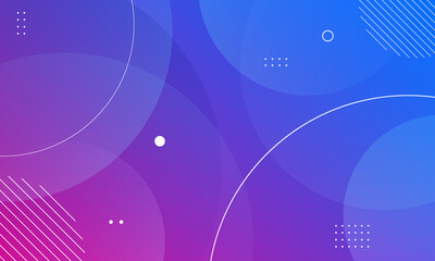 Minimal geometric background. Dynamic shapes composition. Vector illustration