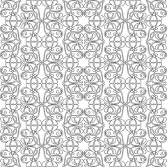 Seamless pattern from floral vintage ornamental elements
