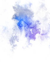 Fototapeta premium Abstract colorful watercolor on white background. Digital art painting.