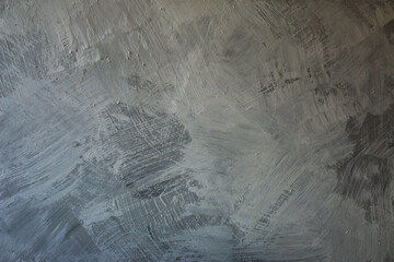 Texture dipinta con effetto spatolato, tela di colore grigio in varie tonalità, spazio per test - obrazy, fototapety, plakaty