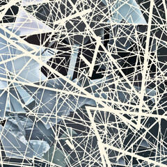 Modern art. Colorful contemporary artwork. Color strokes of paint. Brushstrokes on abstract background. Brush painting.