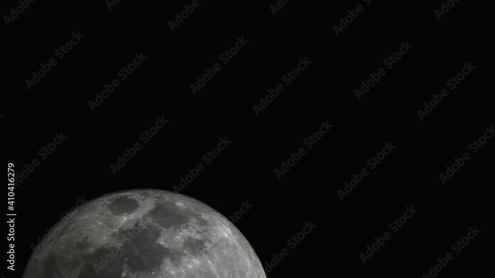 Canvas Prints full moon completes an orbit around the planet earth. timelapse.